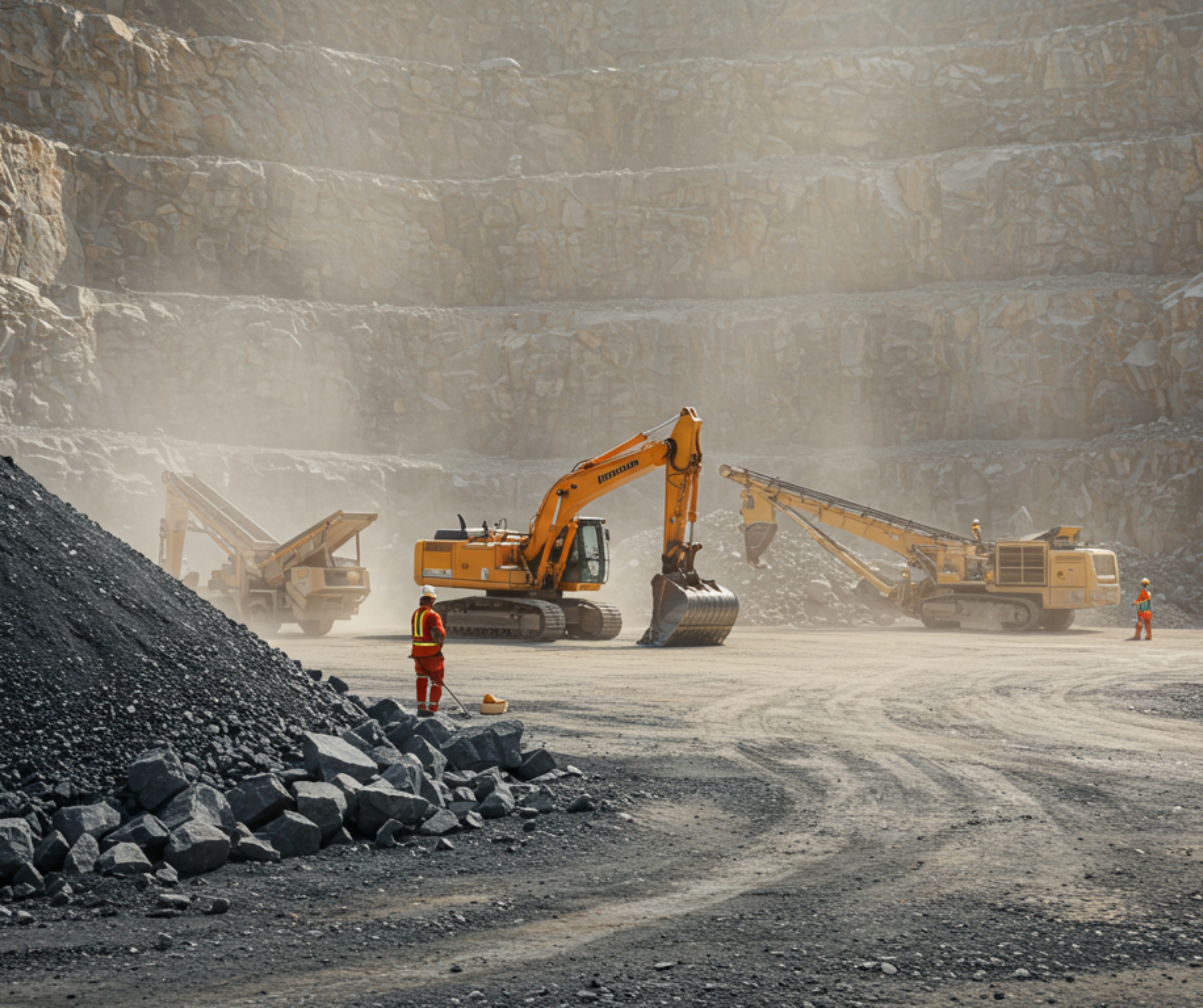 أعمال استخراج الحجر